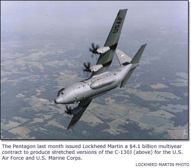 Big C-130J award for Lockheed