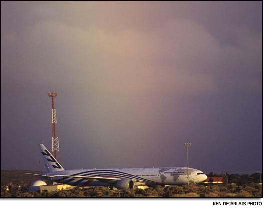 the first 777-300 Extended Range flight-test airplane