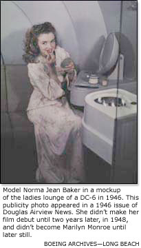 Model Norma Jean Baker (Marilyn Monroe)