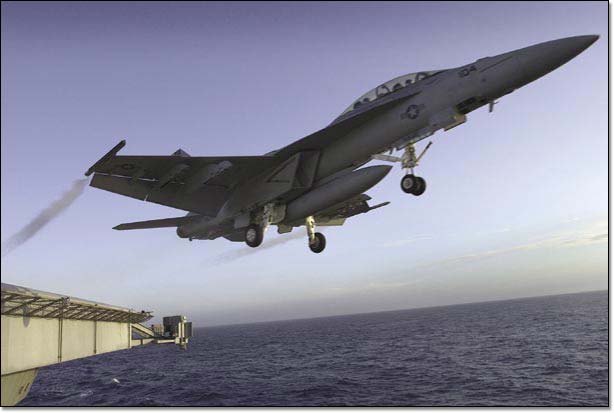 An F/A-18F Super Hornet 