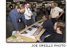 Boeing Satellite Systems employees at an onsite Lean Expo