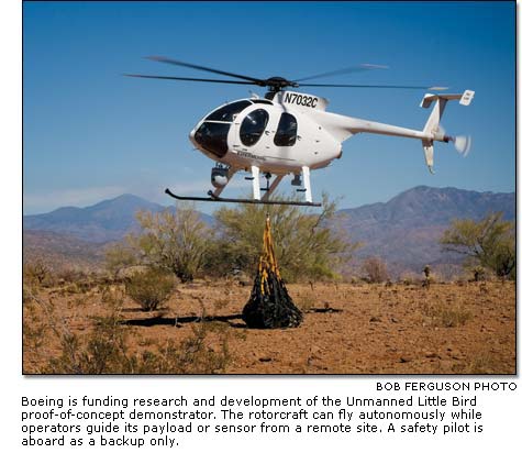 the Unmanned Little Bird proof-of-concept demonstrator