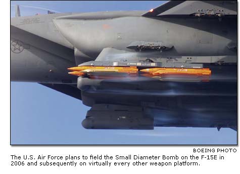 the Small Diameter Bomb on the F-15E