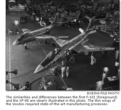 the F-101 and the XF-88