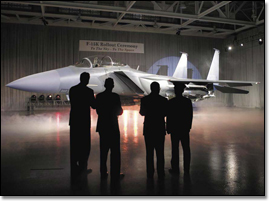 Boeing unveiled the first F-15K Strike Fighter for the Republic of Korea Air Force