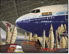 In Beijing, the 777-200LR was celebrated for'Going the Distance'