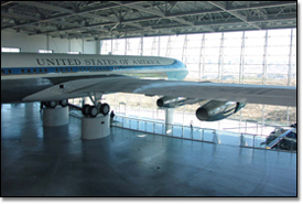 Air Force One on exhibit in the Ronald Reagan Library