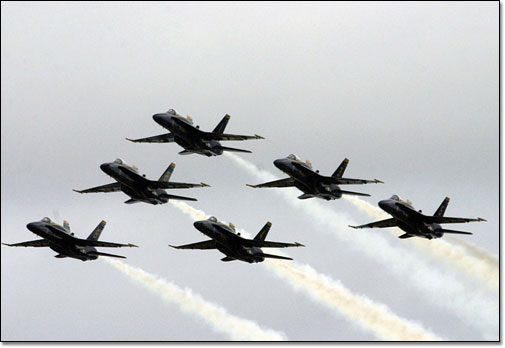 The Blue Angels, the U.S. Navy's flight demonstration team