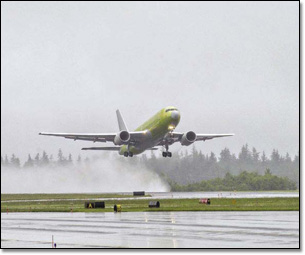 First 767 for Japan tanker program flies to Wichita