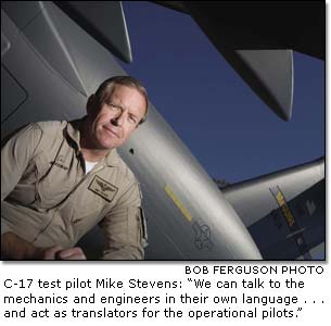 C-17 Test Pilot Mike Stevens