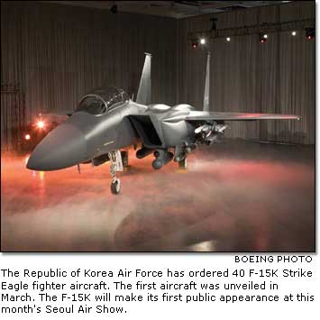 F-15K Strike Eagle fighter aircraft